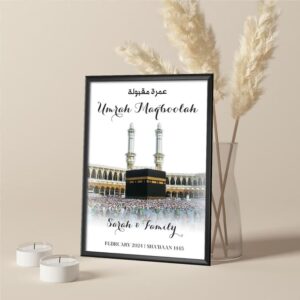 Graceful Pilgrimage Umrah Frame